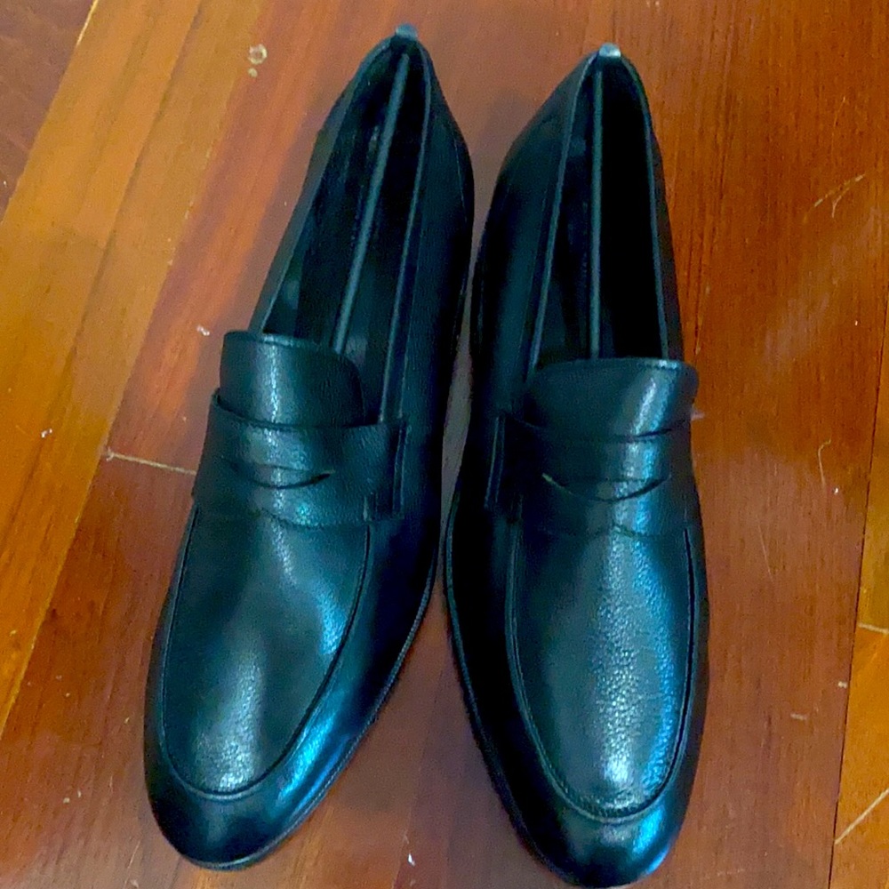 Size 8.5 (UK) Black Softcalf Meermin loafers